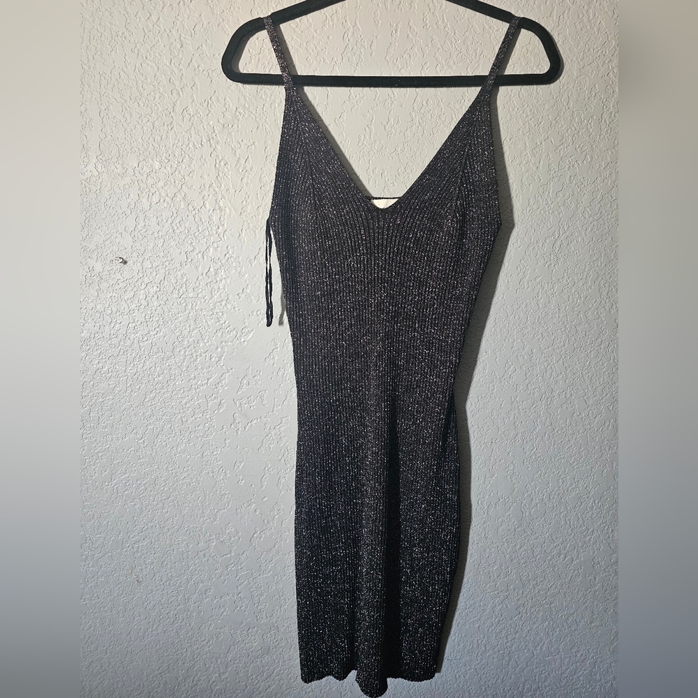 VTG Freshman 1996 Dress Black With Sparkles Size Medium Made Of A Rayon Blend